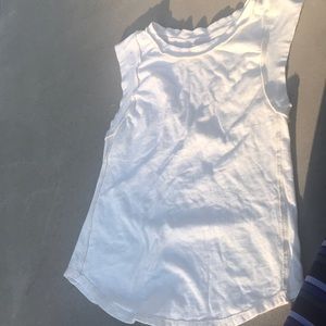 Free people cream/white shirt